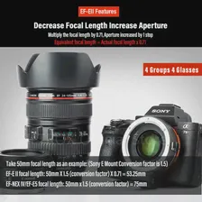 Viltrox EF-E5 Sony E адаптер для объектива с автофокусом полная Рамка 0.71x усилитель скорости для объектива Canon EF до A1 A7C A7R IV A7iii A6400 A6600 (art.: 3920c04dd73cf)