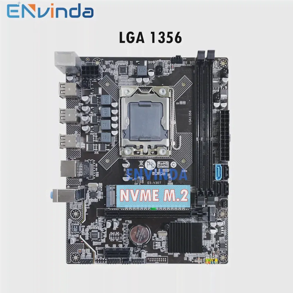 Материнская плата X79 LGA 1356, поддержка процессора серии E5, Серверная память REG ECC DDR3 RAM E5 V307 M.2 NVME (art.: 3920bc1cef4ae)-2