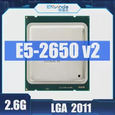 Подержанный Процессор Intel Xeon E5-2650V2 E5 2650 V2 CPU 2.6 ГГЦ Для Материнской платы LGA 2011 Suport X79 с Восьмиядерным процессором Для настольных ПК
