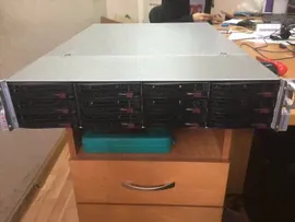 Сервер Supermicro 2U (X9DRI-LN4F+, 2xXeon E5-2640, 64 Gb RAM)