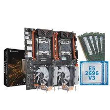 Комплект: материнская плата X99Dual-F8D PLUS Huananzhi, процессоры Xeon E5 2696V4, оперативная память DDR4 256Gb, CPU cooler A700