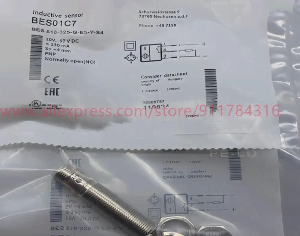 3 шт. металлический Бесконтактный переключатель Balluff BES 516-325-G-E5-Y-S4 BES 516-325-G-E5-Y-S49 (art.: 3920b9c1d1a46)-3