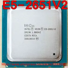 Intel Xeon E5 2651V2 CPU SR19K 1 80 GHz 12 Core 30M LGA2011 2651 V2 процессор Бесплатная доставка V2 Процессоры