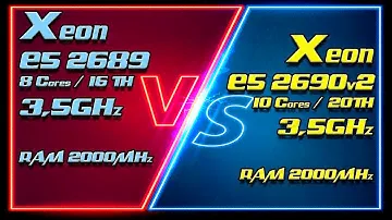 Xeon E5 2689 (3500MHz) vs Xeon E5 2690v2 (3500MHz). MAX OC