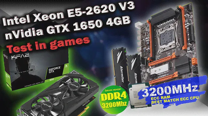 Intel Xeon E5-2620 V3 / nVidia GTX 1650 4GB / DDR4 16GB Dual / Test in games