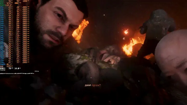 Metro Exodus на Intel Xeon E5-2680 v4+GTX 1060 6Gb.