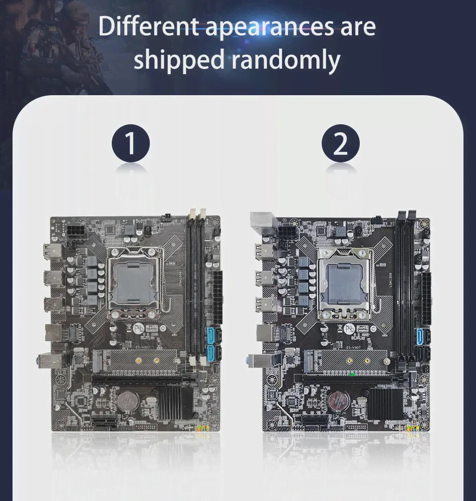 Материнская плата X79 LGA 1356, поддержка процессора серии E5, Серверная память REG ECC DDR3 RAM E5 V307 M.2 NVME (art.: 3920bc1cef4ae)-0