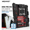 MACHINIST Материнская плата MR9A PRO MAX+ Xeon E5 2650 V4+2*8 ГБ DDR4 2133 МГц серебристо-белая