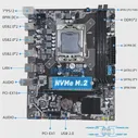Материнская плата X79 LGA 1356, поддержка процессора серии E5, Серверная память REG ECC DDR3 RAM E5 V307 M.2 NVME (art.: 3920bc1cef4ae)